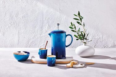 Френч-прес Le Creuset з кам'яної кераміки, 1 л, блакитний Azure