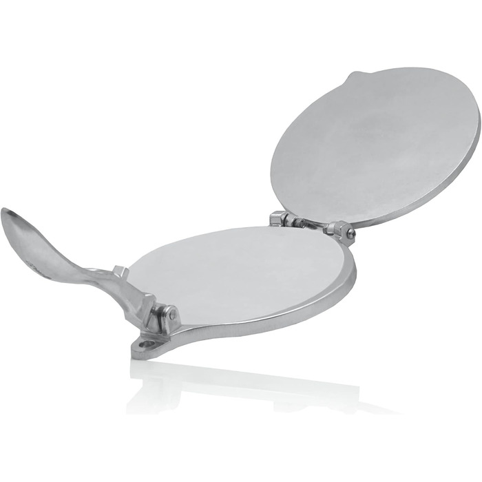 Пресс для тортилій Mahlzeit Ø 20 см з алюмінію з папером для випікання | для тортилій, тостонес, кесадільї, роті, емпанадас, маїсових тортилій та арепа