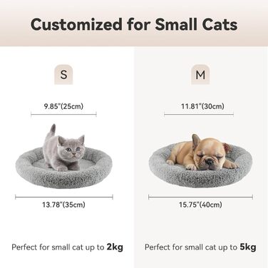 М'яке ліжко для котів та собак Namsan, плюшеве грілка, 45x60 см, сірий колір