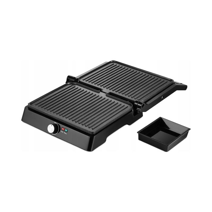 Електричний розкладний гриль Mozano Grill Chef, чорний, 2200 Вт, великий