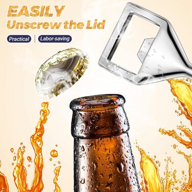 Pyatofyy 15Pcs Bottle Opener Blanks Metal Bottle Opener Inserts Set Threaded Beer Bottle Opener, Bottle Opener for Home Bar Outdoor Men(Silver)