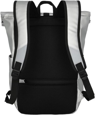 Водонепроникний рюкзак Travelite Rolltop для велосипеда та відпочинку, 19 л, сріблястий, з відбивачами
