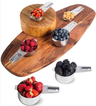 13-Piece Measuring Cup and Spoon Set, High-Quality 304 Stainless Steel, Kitchen Measuring Set for Baking and Cooking