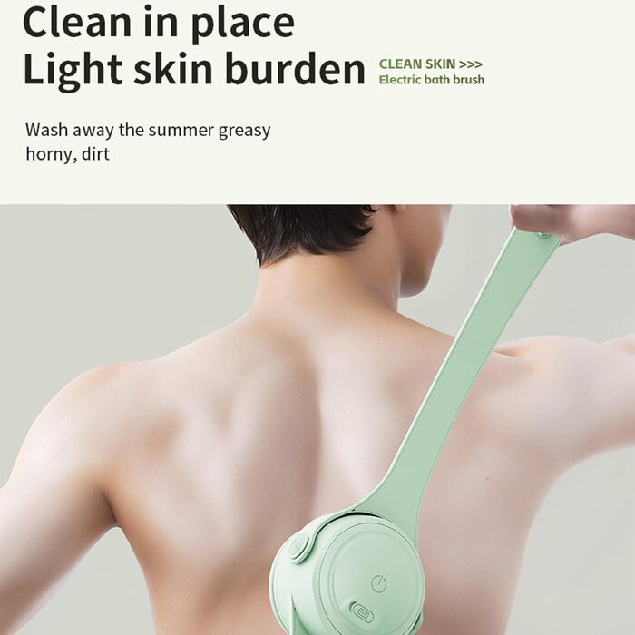 Electric bath brush, multi-brush head, cleaning tool, multifunctional, handheld, household, rechargeable bath brush, toiletries