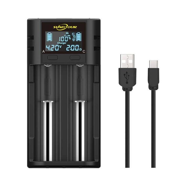 Зарядний пристрій для акумуляторів 21700 18650 LCD, універсальний зарядник для Li-ion, Ni-MH/Ni-CD AA/AAA, 21750, 20700, 26650