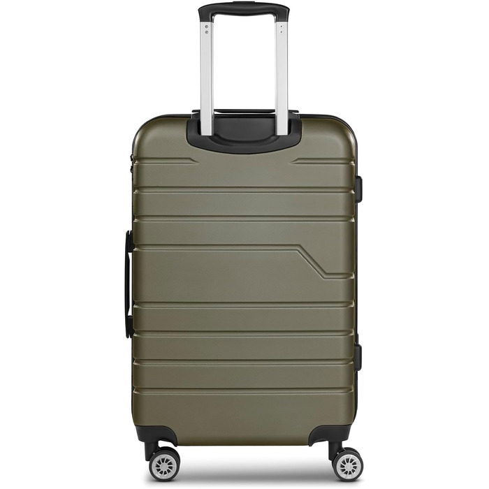 Набір валіз Bench Hartgepäck Seattle 3-в-1: міцний ABS, TSA-замок, 4 колеса | Dark-olive (M, 69 см)