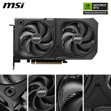 Відеокарта MSI GeForce RTX 5060 Ti Ventus 16G Shadow 2X OC Plus 8 ГБ GDDR7, PCIe 5.0