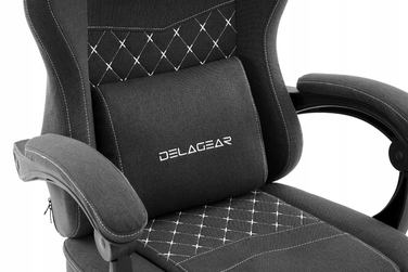 Ігрове крісло DELAGEAR G 300, чорне, тканинне