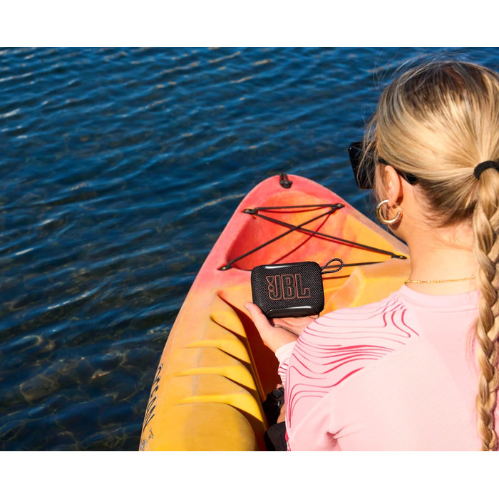 JBL GO 5: Портативна Bluetooth колонка, чорна. Водонепроникна, до 10 годин роботи, потужний бас