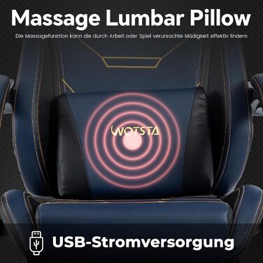 Геймерське крісло Ergonomisch з підставкою для ніг, регульованою висотою, блакитне. Офісне крісло з підтримкою попереку для комп'ютера