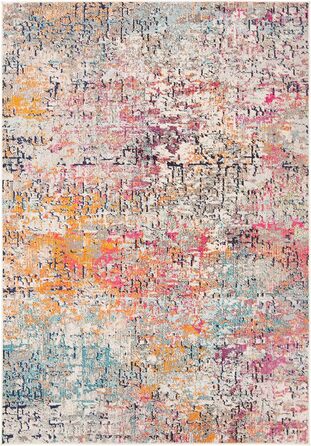 Килим Safavieh Madison для вітальні, їдальні, спальні - короткий ворс, сірий та бірюзовий, 160 x 229 см