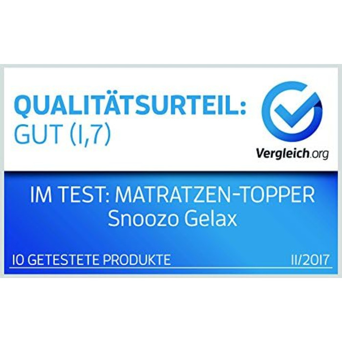 GELAX® | Gel Foam Topper Mattress Pad | 7cm Total Height | Washable Cover with 3D Mesh Climate Band and Border Channels | Density RG 50 | 90 x 200 cm