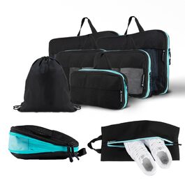 Набір кубиків-органайзерів для подорожей Atacama Premium: компресійні мішки для рюкзака та валізи (набір 6/8)