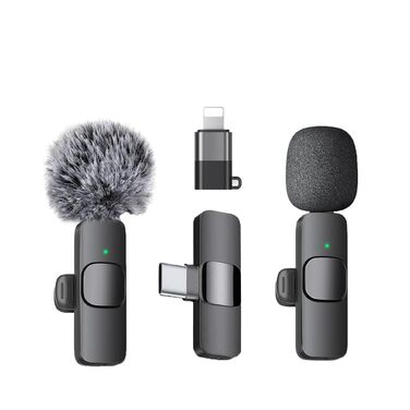 Бездротові кліп-мікрофони для iPhone/Android/комп'ютера/iPad - 2 шт. з шумозаглушенням для відеозйомки, Vlogging, TikTok, YouTube, Plug-and-Play