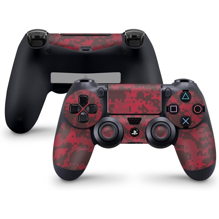 Skins4u Designfolie Aufkleber Skin Sticker compatible with Sony Playstation 4 PS4 Controller digital Blood Camo