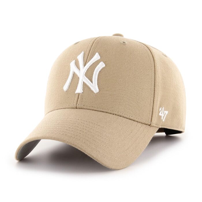 Кепка бейсболка 47 MLB Khaki з регульованою липучкою та вигнутим козирком