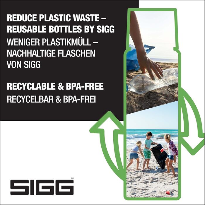SIGG - Insulated Drinking Bottle - Thermos Flask Gemstone IBT - With Cup - Leak-Proof - Featherlight - BPA-Free - 18/8 Stainless Steel - 0.5L / 0.75L / 1.1L