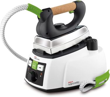 Праска з паровим котлом Polti Vaporella 535 Eco Pro, 1750 Вт, 4 bar, білий та зелений