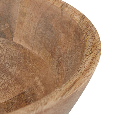 Relaxdays Salad Bowl 2-Piece Set Mango Wood