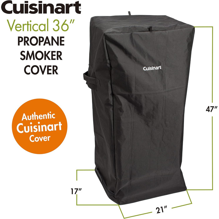 Універсальний вертикальний чохол для коптильні Cuisinart CGC-10244, 53,3 x 43,2 x 119,4 см, підходить для коптильні до 91,4 см