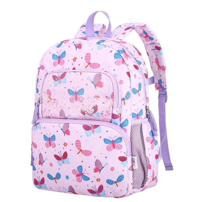 Дитячий рюкзак RAVUO для дівчаток та хлопчиків, шкільний рюкзак з нагрудним ремінцем, милий рюкзак з єдинорогом/динозавром для дітей 3-8 років, рюкзак для дошкільнят/1 класу, рюкзак з метеликом