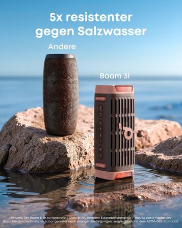 Портативна Bluetooth колонка Soundcore Boom 3i Anker: Водонепроникна (IP68), 50W, BassUp 2.0, до 16 годин, з підсвіткою та TWS, зелений