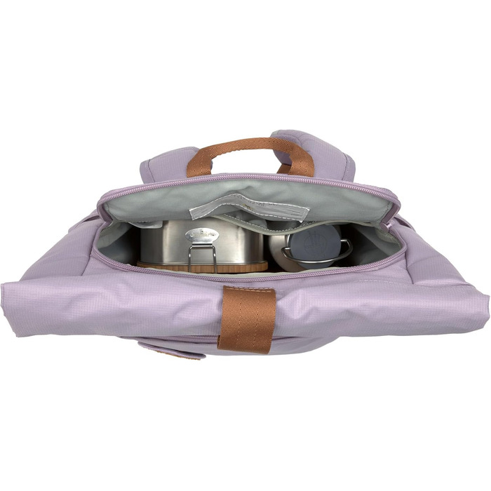 Дитячий рюкзак LÄSSIG з нагрудним ременем, 12 літрів, водонепроникний, Rolltop, зелений/синій (фіолетовий)