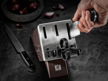 Набір ножів ZWILLING Gourmet самозагострювальний, 7 предметів, нержавіюча сталь, Німеччина, коричневий