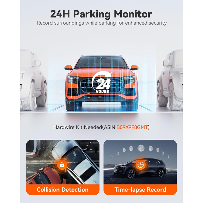 WOLFBOX G850 PRO: Дзеркало-відеореєстратор 4K з ADAS, BSD, WiFi, GPS, G-сенсором та камерою заднього виду