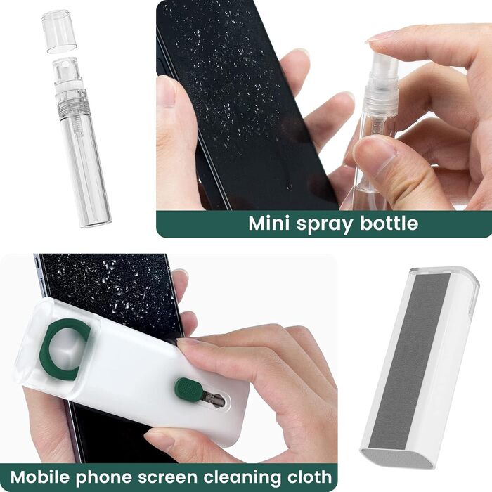 Набір для чищення клавіатури та навушників: щітка, стилус, 7 в 1. Підходить для AirPods, ноутбуків, телефонів, моніторів.