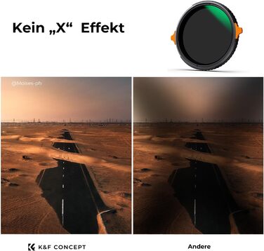 Фільтр K&F Concept Nano-X 37mm 2-в-1: ND та CPL (ND4-ND64)