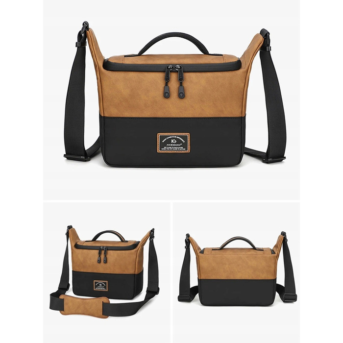 Сумка для фотографа Puluz Crossbody, коричнева