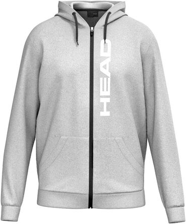 Чоловіча толстовка на молнії Head Club Original Hoodie Fz, сірий меланж, розмір 3XL