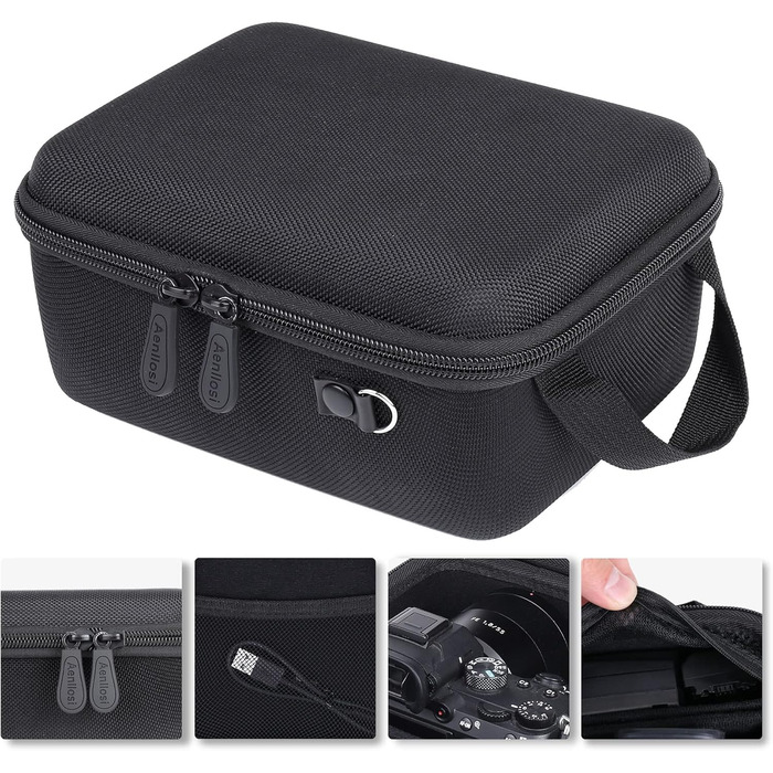 Чохол-сумка Aenllosi для Sony Alpha 6000/6300/6400/6500/6700/7 II III IV 7R-V (чорний)