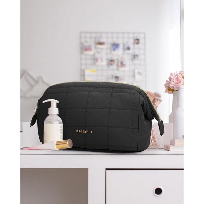 Косметичка BAGSMART для макіяжу та подорожей, чорна