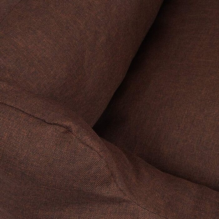 Knuffelwuff Dog Bed Lotte made of velour with a fine hand-woven character XXL 120 x 85cm - removable cover - washable - for large, medium and small dogs (Brown, L 105 x W 75 x H 25 cm)