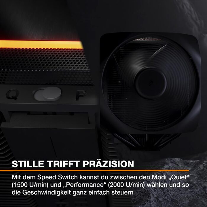 be quiet! Dark Rock Elite - Повітряний кулер з високою продуктивністю, 7 теплових трубок, вентилятори Silent Wings 120mm та 135mm PWM, тиха робота, Speed Switch