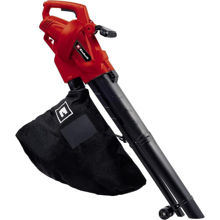 Einhell Electric Leaf Blower GC-EL 3024 E (Suction/Blow Function, Suction Tube Ø 75 mm, Suction Power 650 m³/h, Shredding Function, Shredding Ratio 10:1, Blowing Speed 240 km/h, Collection Bag 40 L)