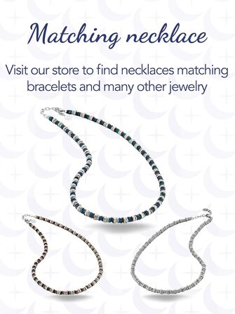 Чоловічий браслет на руці з нержавіючої сталі з шайбами та болтами, регульована довжина 18-21 см з подарунковою коробкою, блакитний