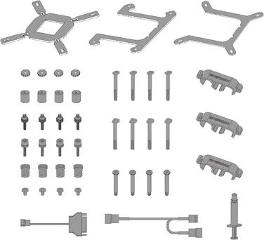 Система водяного охолодження ENERMAX LIQMAXFLO SR 240mm (LGA 1700, 1200, AM5, AM4) з RGB підсвічуванням та помпою Xtreme Dual Chamber PWM