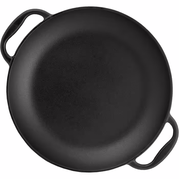 BBQ-Toro Traditional Paella Pan for 6 People | Ø 36 cm | Cast Iron Grill Pan with Handles | pre-seasoned - already seasoned | Paella pan for grill, gas stove, electric stove