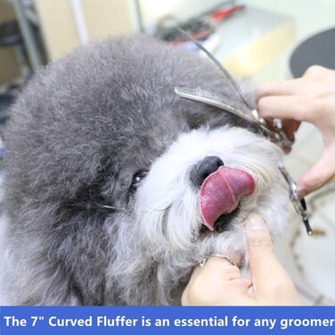 Ножиці для грумінгу собак та котів HASHIMOTO, вигнуті, 33 зубці, 18 см, 65% розрідження, легкі. Ідеальні для професійних грумерів та домашнього використання.