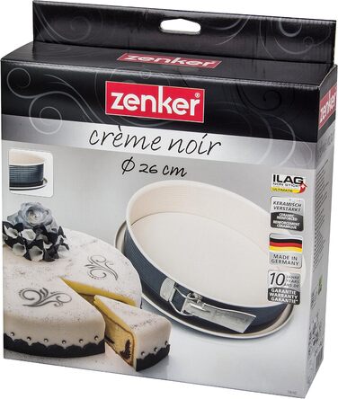 Форма для випічки Zenker Springform 26 см Crème Noir з антипригарним покриттям - для тортів та пирогів