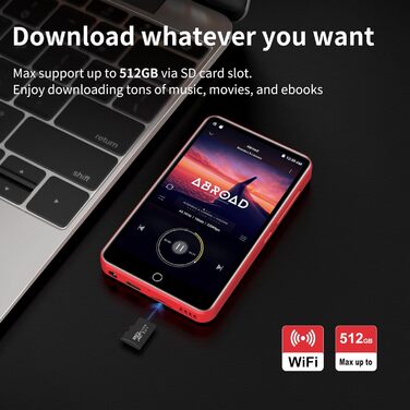 MP3 плеєр 80GB з Bluetooth та WiFi, 4.0