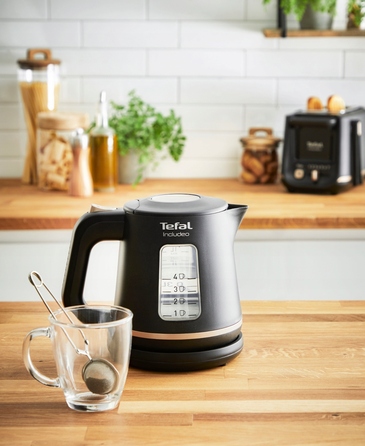 Електричний чайник Tefal KI533811, 2400 Вт, 1 л, чорний