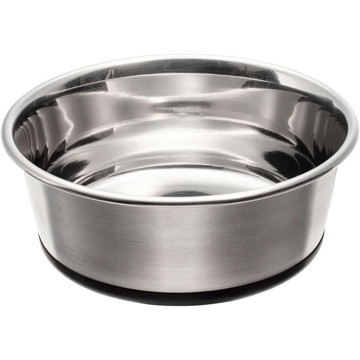 Миска для корму та води Hunter з нержавіючої сталі, 2700 мл, з силіконовим дном, стійка до ковзання, легко миється, довговічна