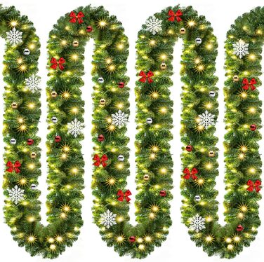 Гірлянда святкова CASARIA 5м, 100 LED, тепле біле світло, для декору приміщень та вулиці