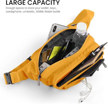 Жовта бананка/поясна сумка для жінок та чоловіків, універсальний розмір