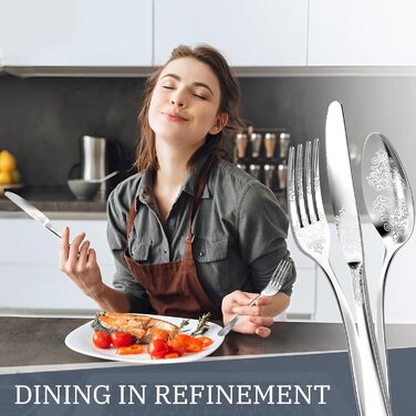 Набір столових приборів DRAGON RIOT на 6 осіб (30 предметів) з нержавіючої сталі, рожеве золото, для дому/вечірки/ресторану