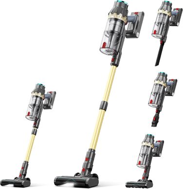 Бездротовий пилосос XT1 з потужністю всмоктування 48Kpa/550W, сенсорним екраном та щіткою Anti-Tangle, час роботи до 70 хв, для твердих підлог, килимів, автомобіля та шерсті домашніх тварин